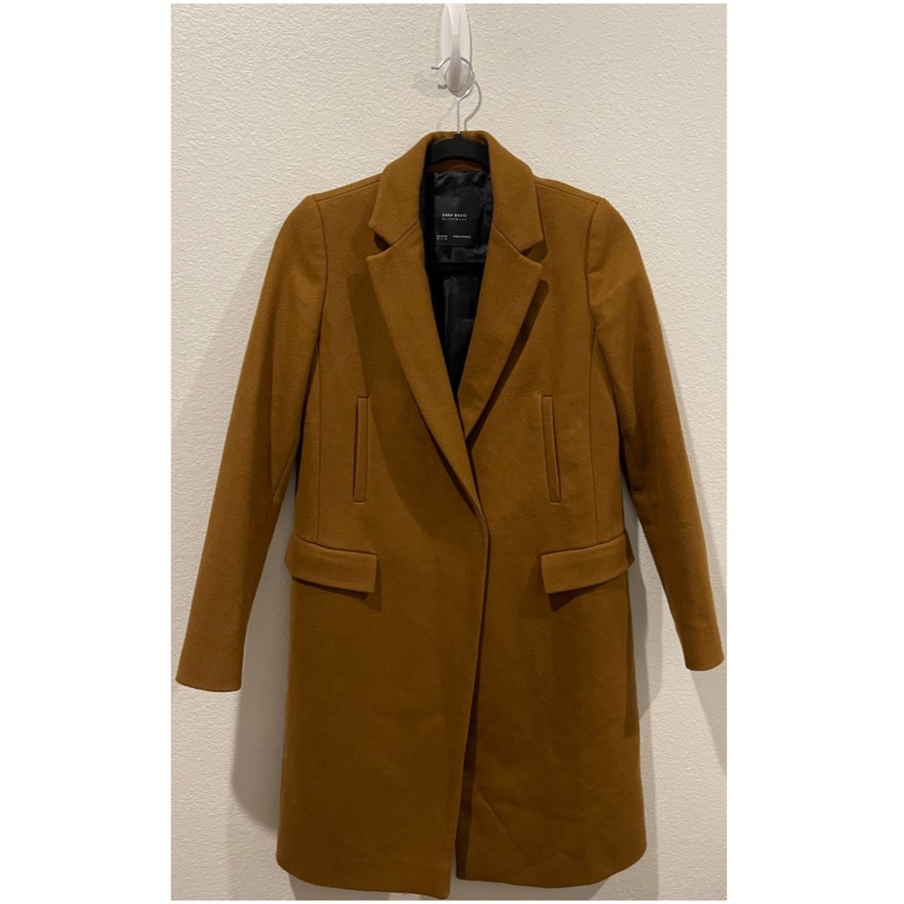 ZARA Masculine Double Breasted Brown Coat